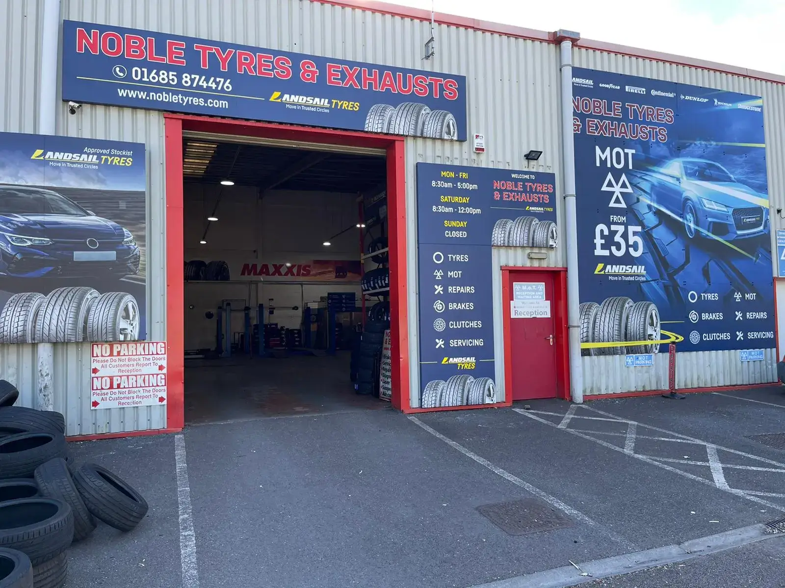 NOBLE TYRES & EXHAUSTS. 1ST CHOICE CAR GARAGE FOR TYRES, EXHAUSTS, BRAKES, MOT AND SERVICING IN ABERDARE